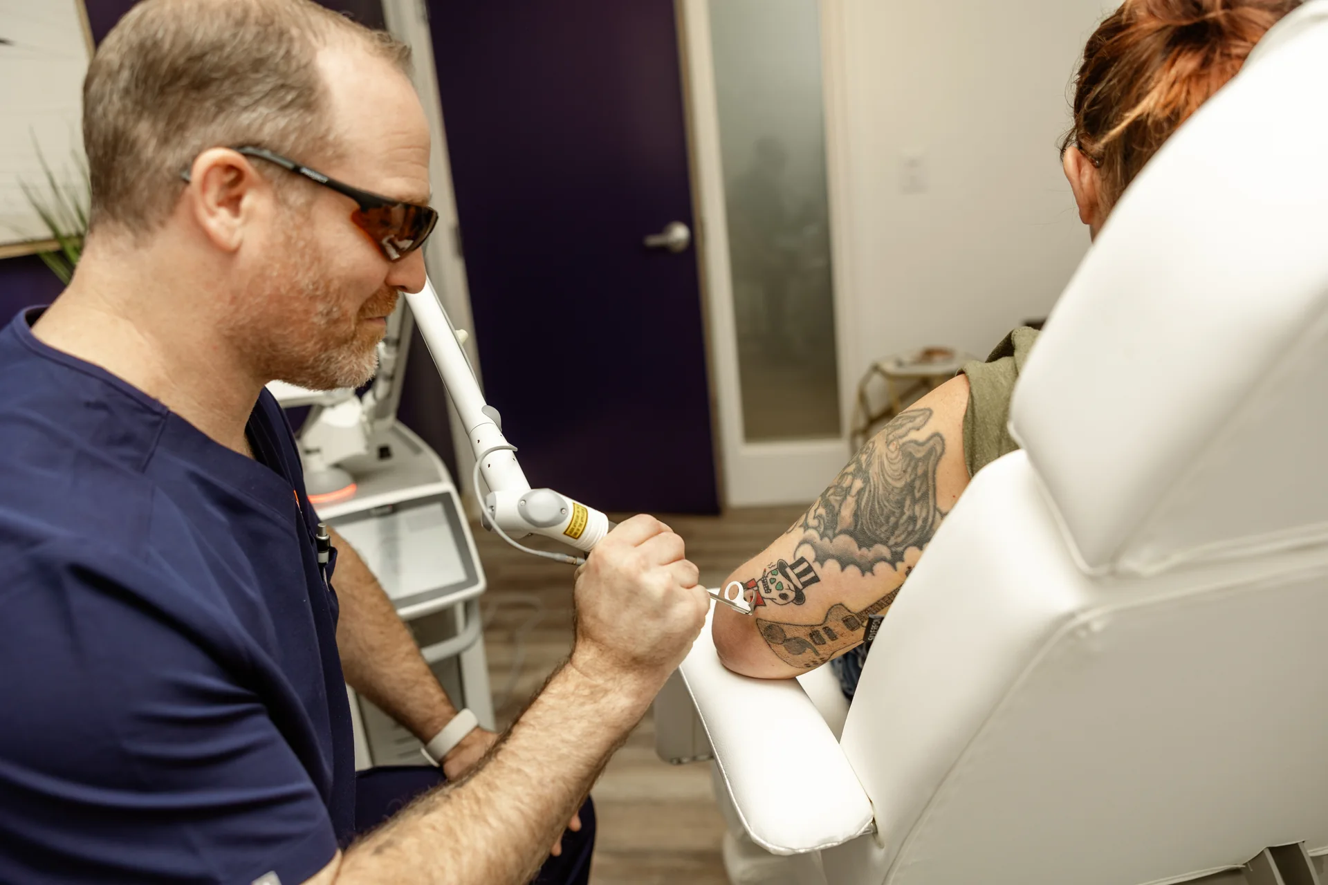 Laser aesthetic treatment at Celly Health