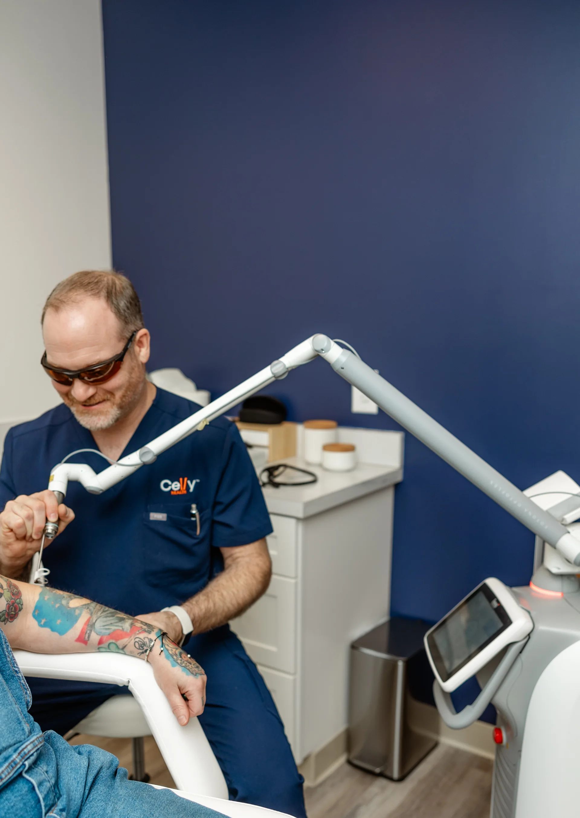 Tattoo removal treatment at Celly Health